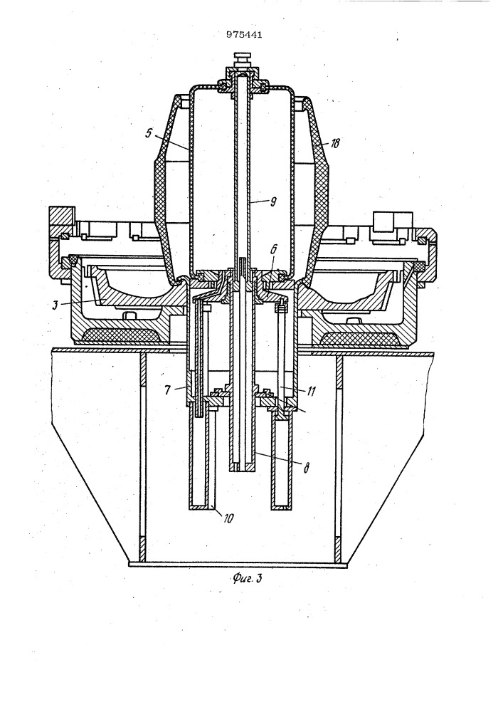 Устройство для формования и вулканизации покрышек пневматических шин (патент 975441)