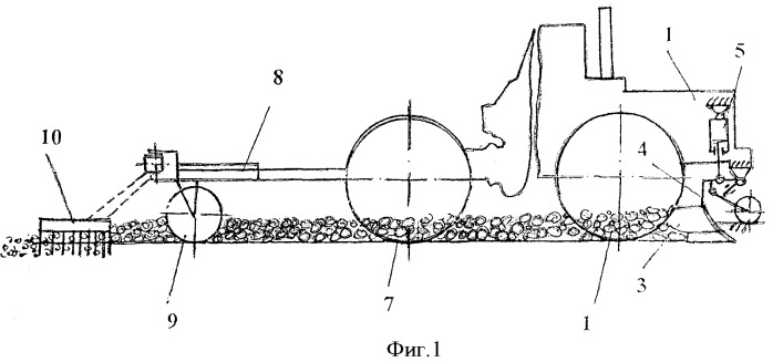 Устройство для разравнивания, рыхления и заделывания следов колес сельскохозяйственного агрегата (патент 2348132)