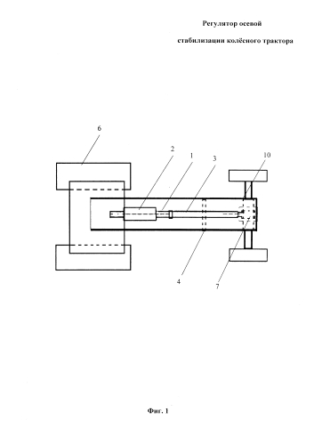 Регулятор осевой стабилизации колёсного трактора (патент 2590786)