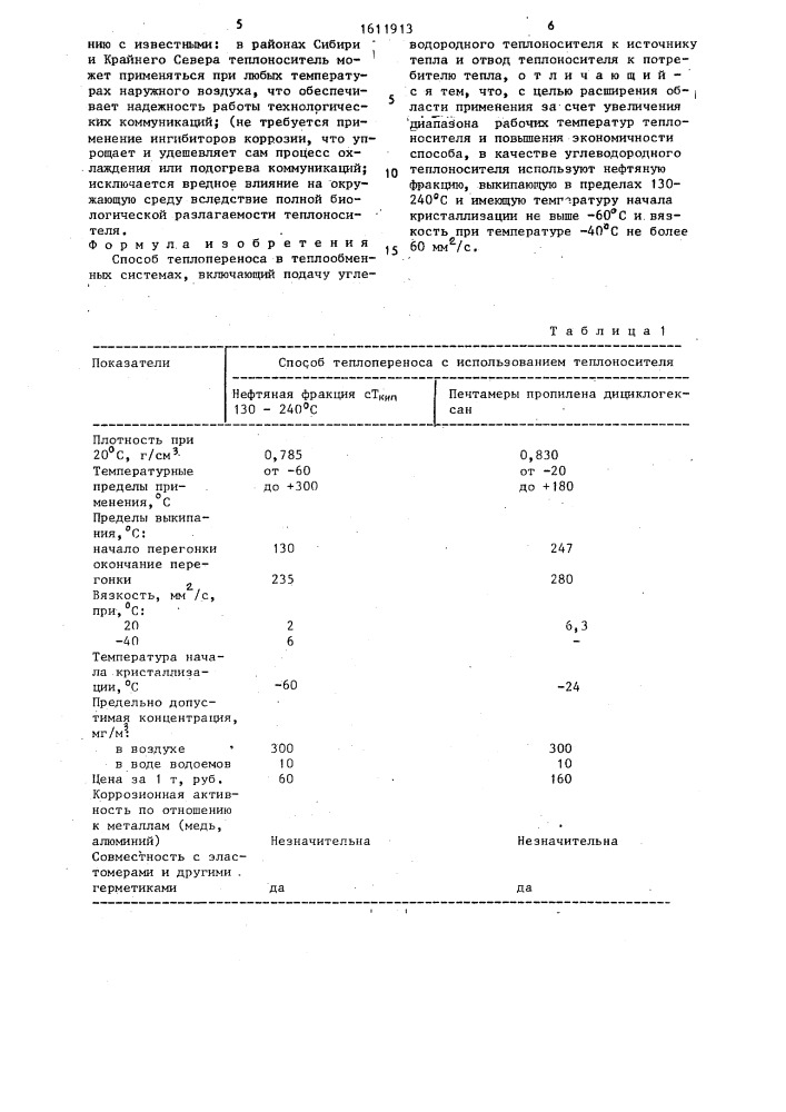 Способ теплопереноса в теплообменных системах (патент 1611913)