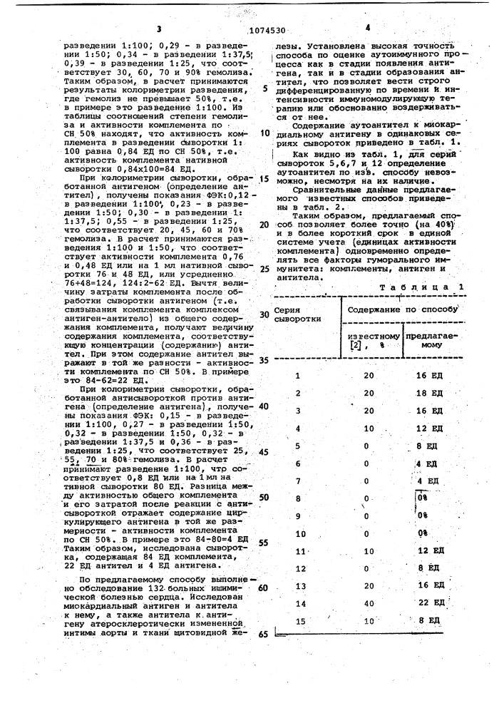 Способ определения гуморального иммунитета (патент 1074530)