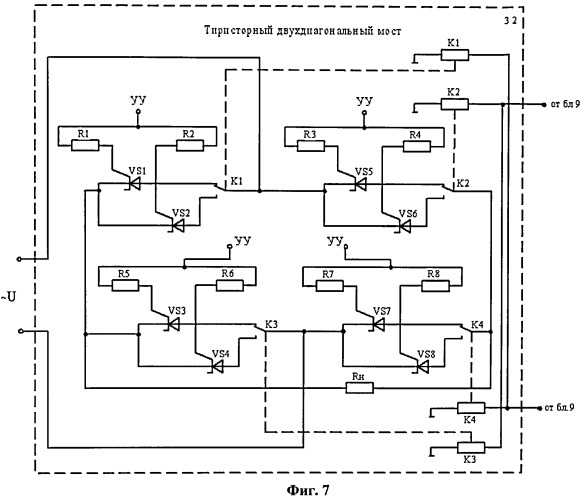 Устройство автоматизированного управления полупроводниковыми элементами мостового выпрямителя (патент 2506625)