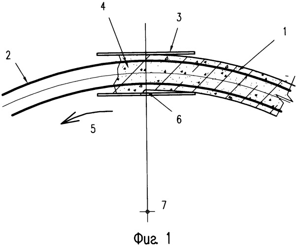 Способ сооружения железобетонного барьера безопасности на кривой (патент 2334044)