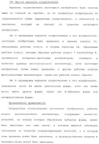 Рабочее колесо многолопастного вентилятора и способ его изготовления (патент 2365792)