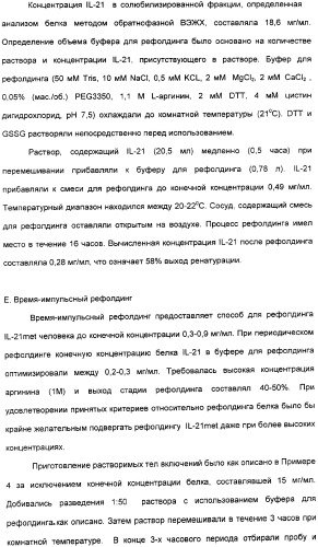 Продуцирование il-21 в прокариотических клетках-хозяевах (патент 2354703)