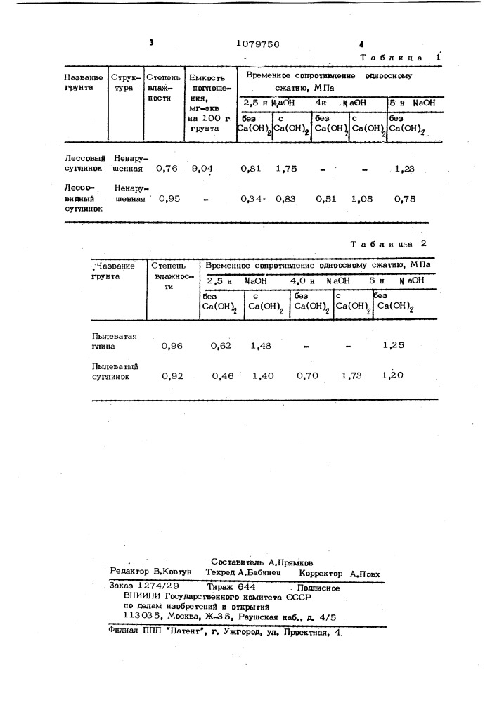 Способ укрепления грунта (патент 1079756)
