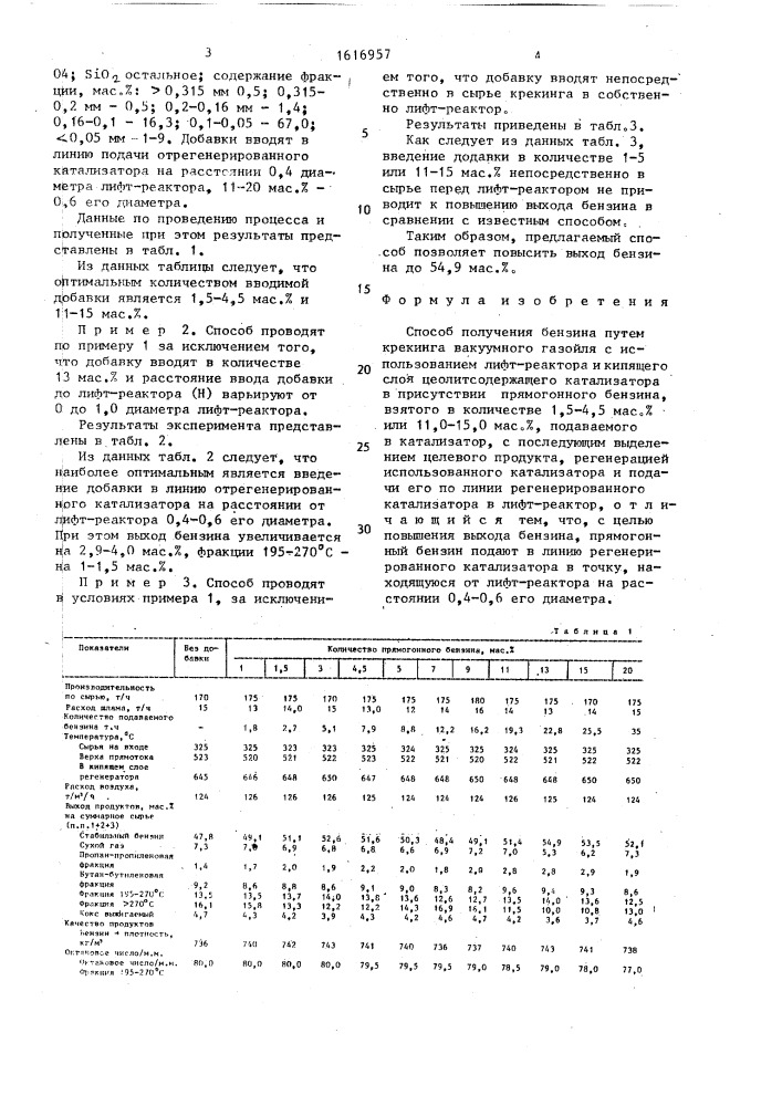 Способ получения бензина (патент 1616957)
