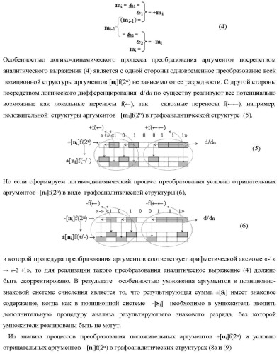 Способ логического дифференцирования d/dn позиционных аналоговых сигналов &#177;[ni]f(2n) с учетом их логического знака n(&#177;) (варианты русской логики) (патент 2417430)