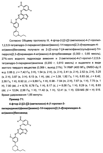 Производные 2-[(2-(фениламино)-1н-пирроло[2,3-d]пиримидин-4-ил)амино]бензамида в качестве ингибиторов igf-1r для лечения рака (патент 2472797)