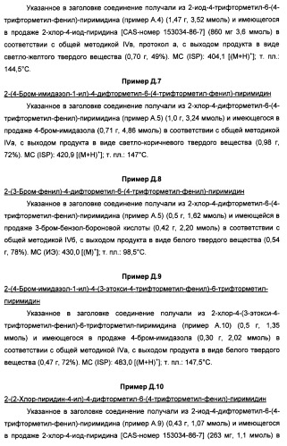 Производные пиридина и пиримидина в качестве антагонистов mglur2 (патент 2451673)