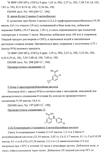 Производные азабифениламинобензойной кислоты в качестве ингибиторов dhodh (патент 2481334)