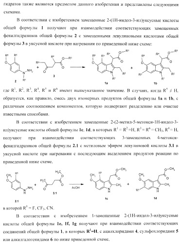 Замещенные 2-(5-гидрокси-2-метил-1н-индол-3-ил)уксусные кислоты и их эфиры, противовирусное активное начало, фармацевтическая композиция, лекарственное средство, способ лечения вирусных заболеваний (патент 2397975)