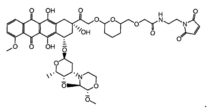 Конъюгаты производного антрациклина, способы их получения и их применение в качестве противоопухолевых соединений (патент 2523419)