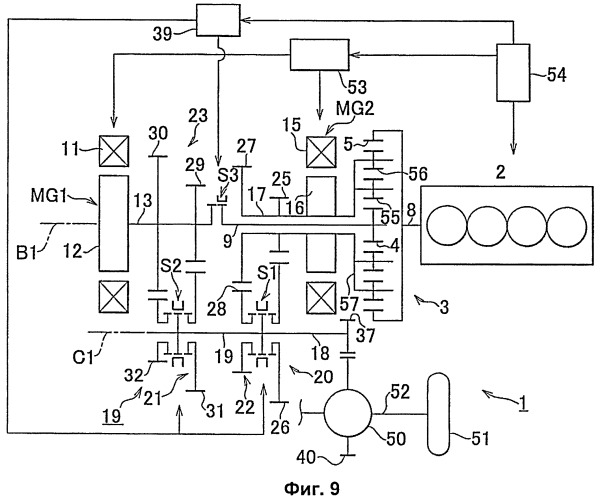 Гибридное приводное устройство и способ управления им (патент 2410250)