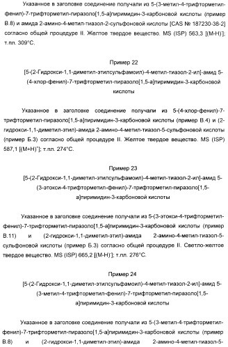 Производные пиразол-пиримидина в качестве антагонистов mglur2 (патент 2402553)