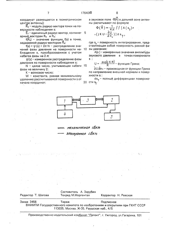 Способ определения характеристик гидроакустических антенн (патент 1764010)