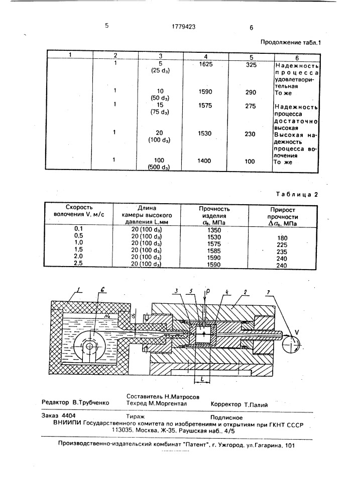 Способ гидростатического волочения проволоки (патент 1779423)