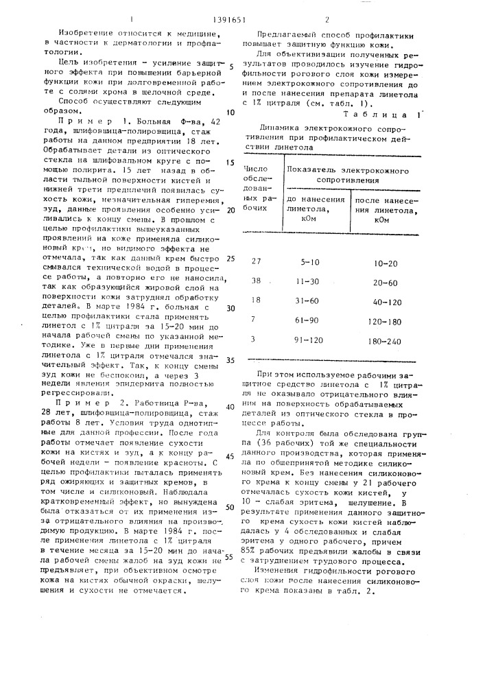 Способ профилактики аллергодерматозов (патент 1391651)