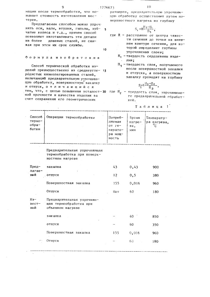 Способ термической обработки изделий (патент 1276673)