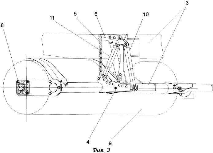 Устройство для подвески вала цилиндрической щетки к раме уборочной машины (патент 2384666)