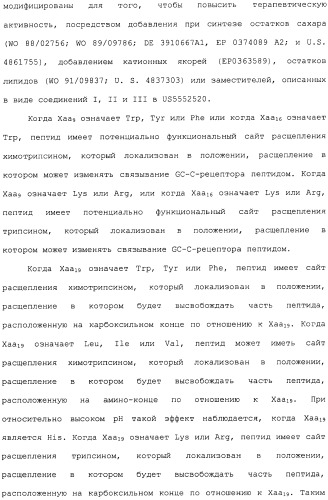 Полипептид для увеличения активности рецептора гуанилатциклазы, фармацевтическая композиция, способ лечения желудочно-кишечного расстройства у пациента, способ повышения активности рецептора гуанилатциклазы у пациента, способ лечения висцеральной боли, способ получения полипептида (варианты), изолированная молекула нуклеиновой кислоты, бактериальный вектор экспрессии и изолированная бактериальная клетка (патент 2433133)