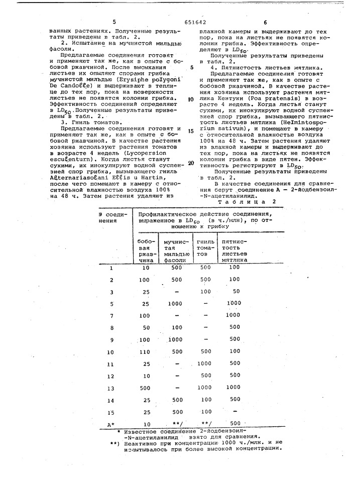 Фунгицидная композиция (патент 651642)