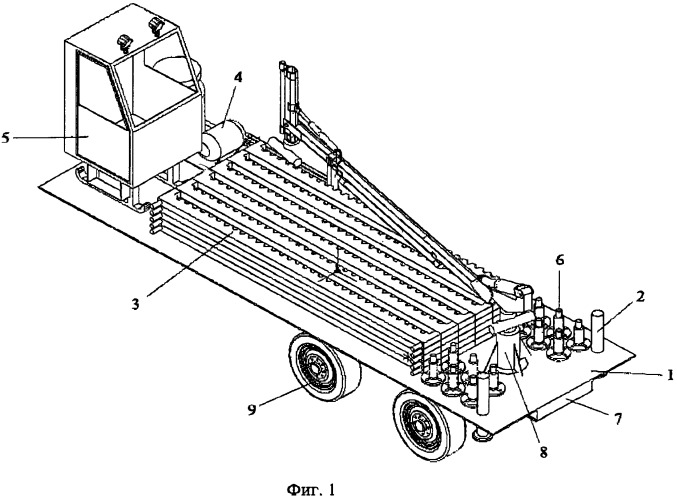 Устройство для механизированной укладки скважинных труб и штанг при строительстве и ремонте скважин (патент 2452847)