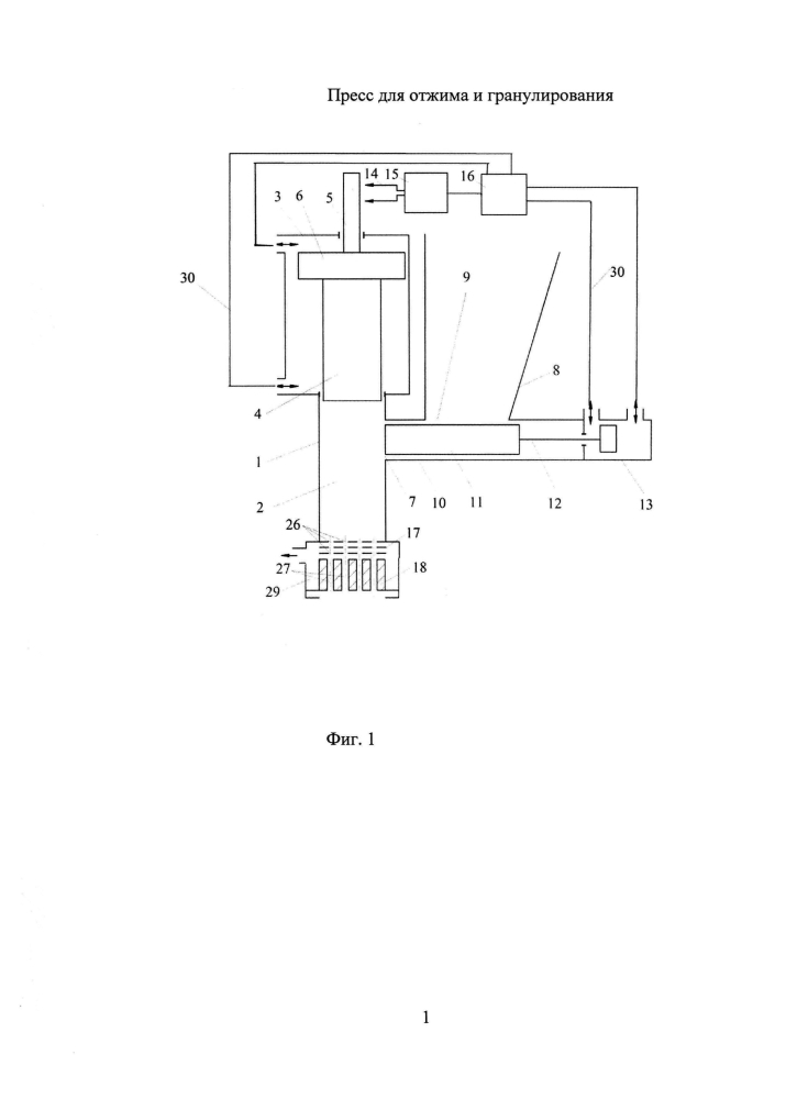 Пресс для отжима и гранулирования (патент 2602921)