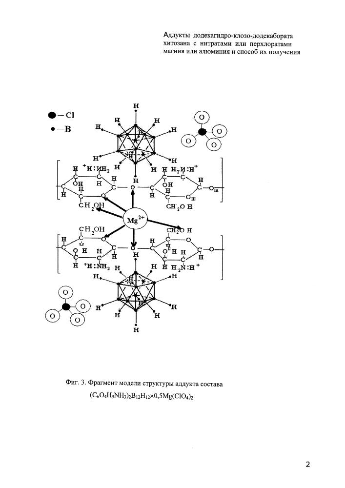 Аддукты додекагидро-клозо-додекабората хитозана с нитратами или перхлоратами магния или алюминия и способ их получения (патент 2596741)