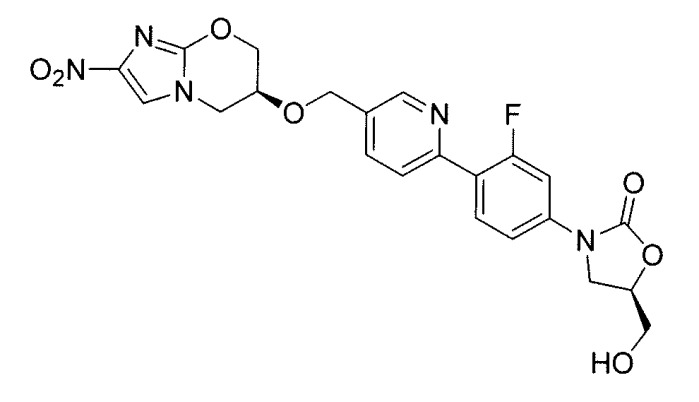 Бициклические нитроимидазолы, ковалентно соединенные с замещенными фенилоксазолидинонами (патент 2504547)