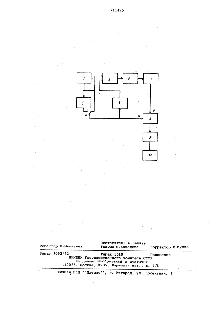 Устройство для измерения и контроля динамических характеристик электронных блоков (патент 711495)