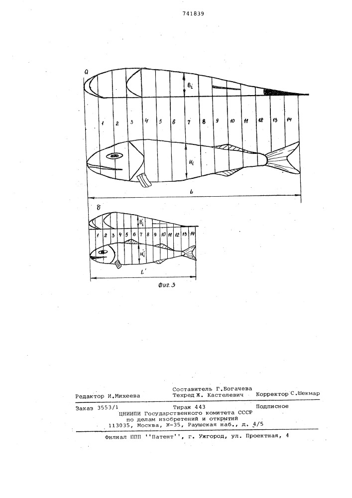 Способ автоматического управления процессом сортировки рыбы по видам и устройство для его осуществления (патент 741839)