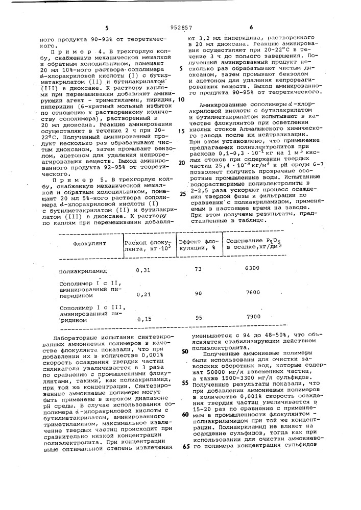 Способ получения азотсодержащих полимеров на основе l- хлоракриловой кислоты (патент 952857)