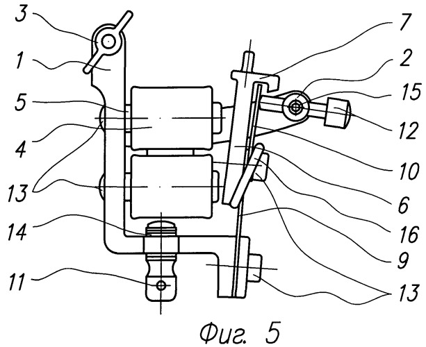 Узел якоря татуировочной машины (патент 2454253)