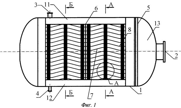 Горизонтальный цилиндрический отстойник (патент 2284844)