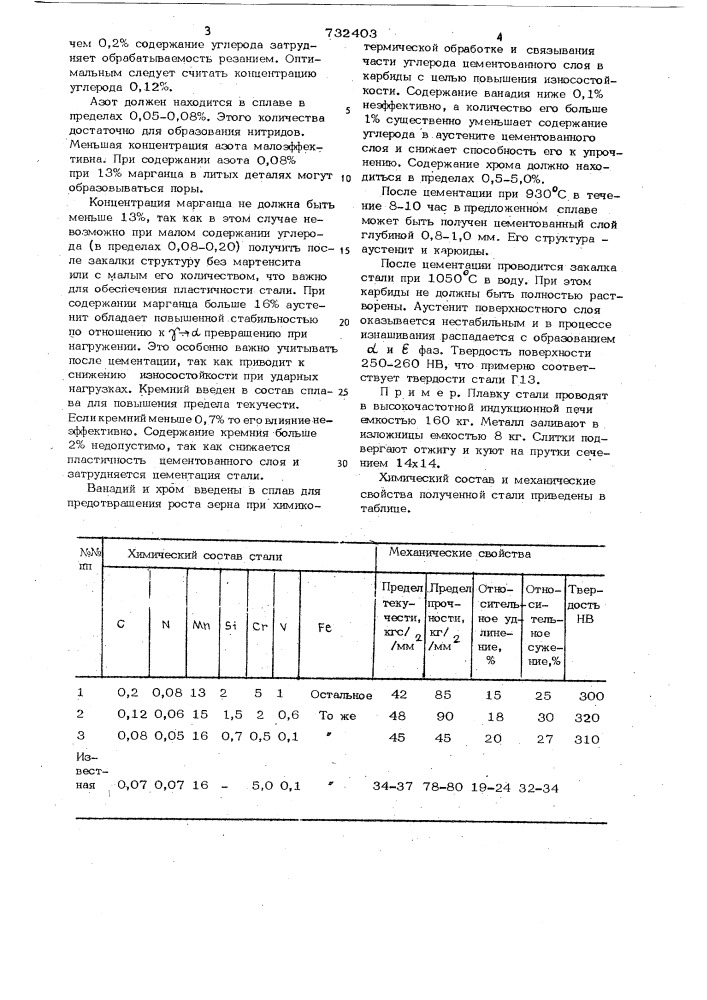 Сталь (патент 732403)