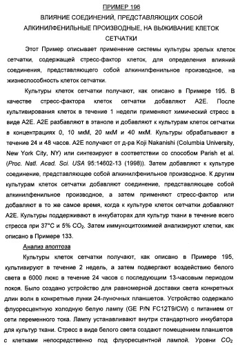 Соединения, представляющие собой алкинилфенильные производные, для лечения офтальмических заболеваний и расстройств (патент 2470910)