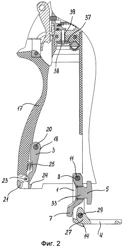 Механизм установки, накола и извлечения баллончика газобаллонного оружия (патент 2259531)