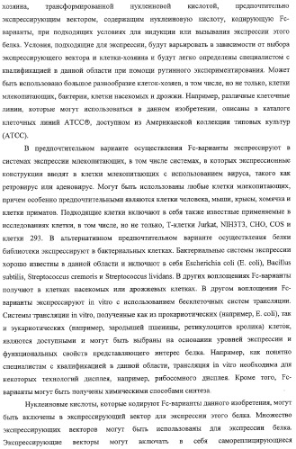 Антитело, содержащее fc-вариантную часть (варианты), фармацевтическая композиция, содержащая антитело, и способ лечения млекопитающего (патент 2325186)