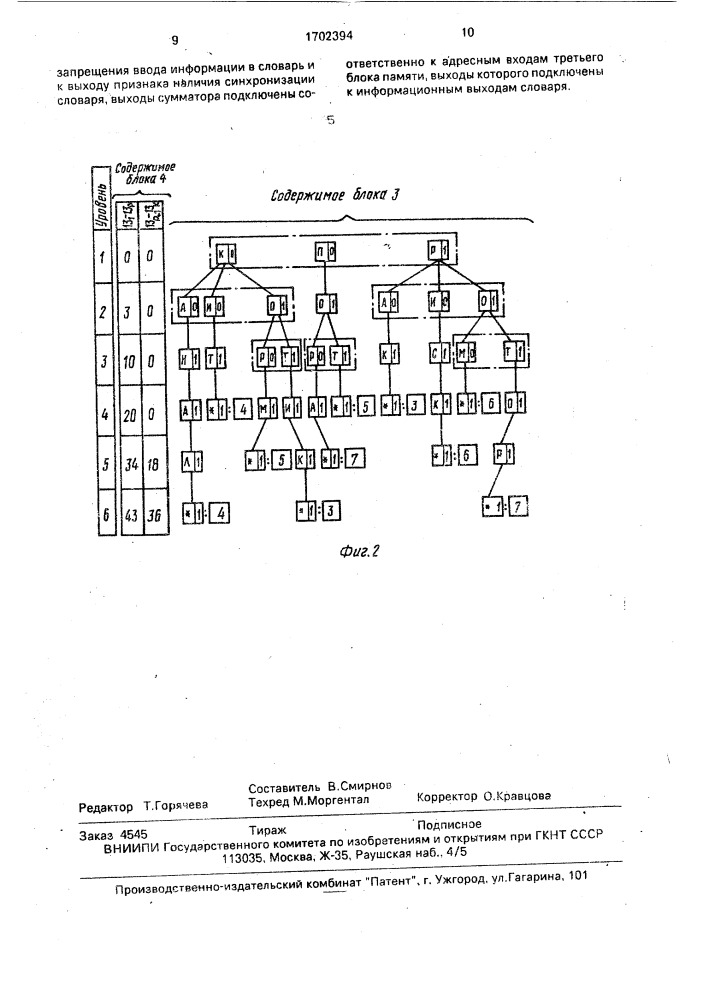 Электронный словарь для изучения иностранного языка (патент 1702394)