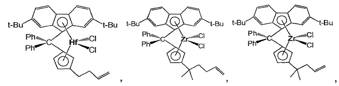 Катализаторы полимеризации для получения полимеров с низкими уровнями длинноцепной разветвленности (патент 2425061)