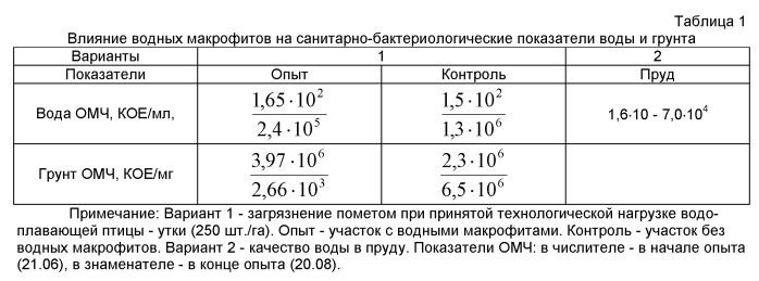 Способ очистки воды и грунта рыбохозяйственных водоемов от органического и неорганического загрязнения. (патент 2517748)