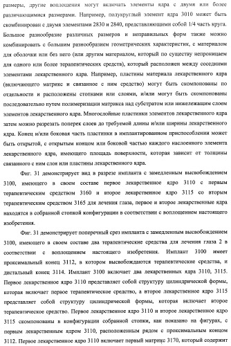 Лекарственные ядра для замедленного высвобождения терапевтических средств (патент 2478366)