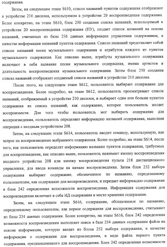 Устройство воспроизведения содержания, способы и программы управления воспроизведением содержания (патент 2310908)