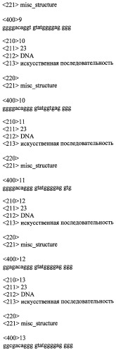 Способ получения неприродных искусственных олигонуклеотидов, потенциально способных образовывать несовершенные g-квадруплексы (патент 2509802)