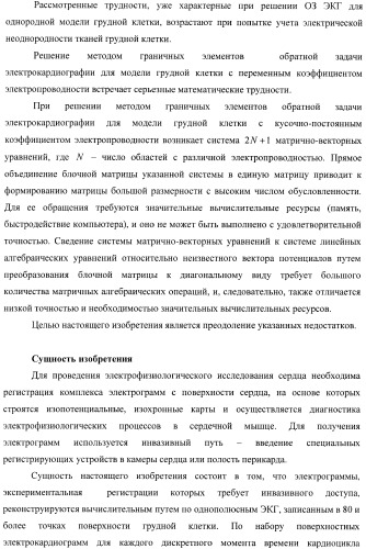 Способ неинвазивного электрофизиологического исследования сердца (патент 2417051)