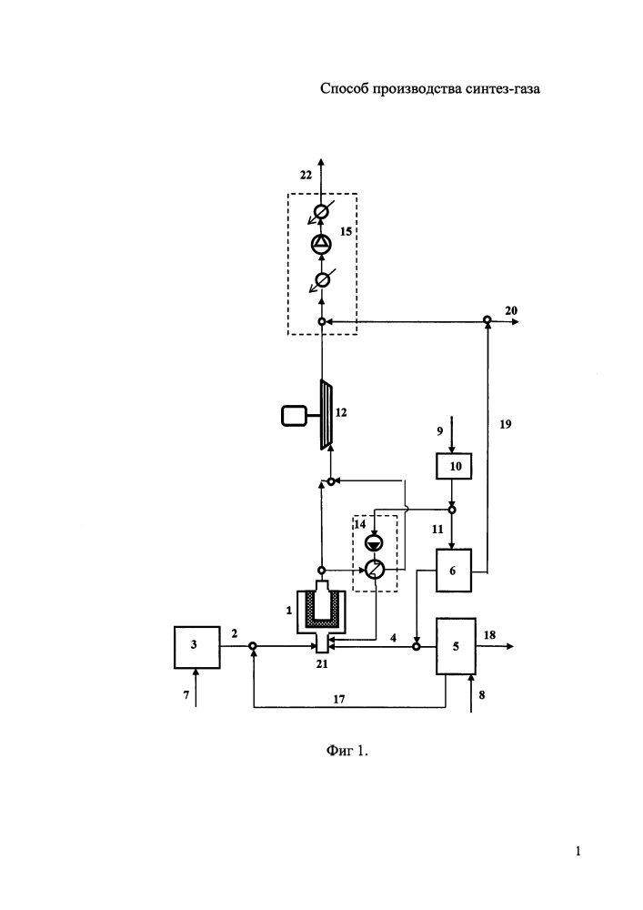 Способ производства синтез - газа (патент 2605991)