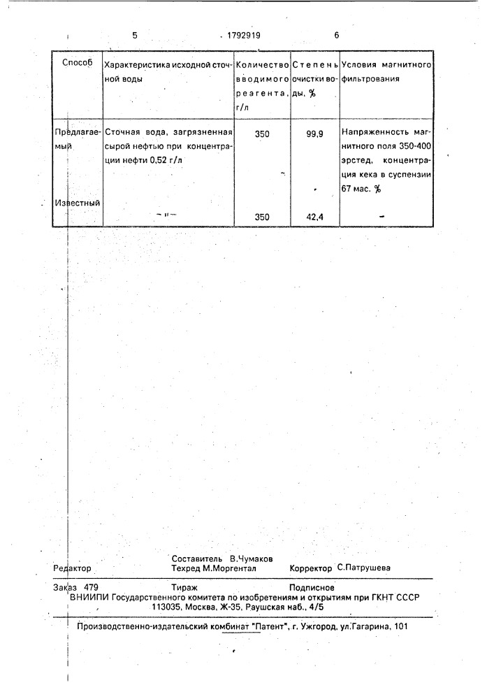 Способ очистки воды от органических примесей (патент 1792919)