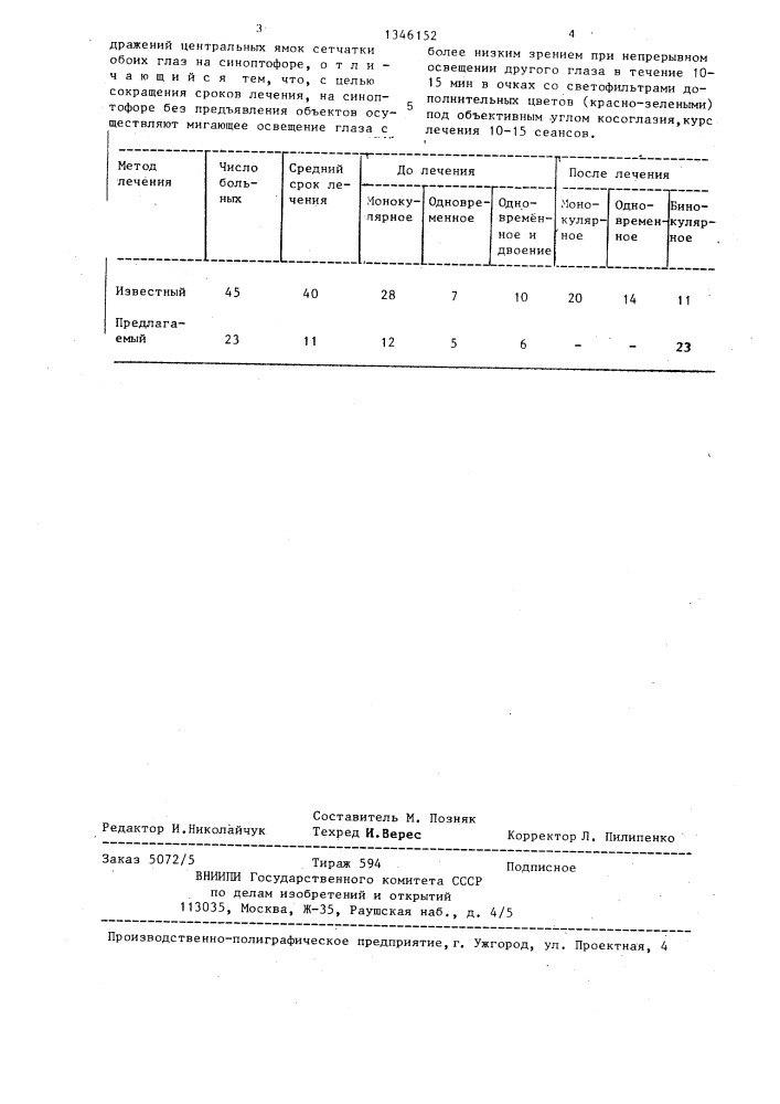 Способ восстановления бинокулярного зрения (патент 1346152)