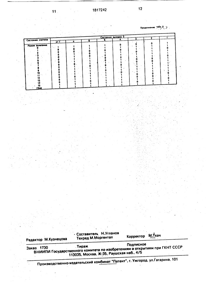 Счетчик импульсов (патент 1817242)